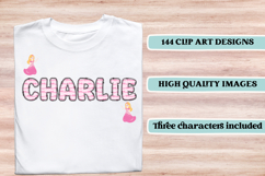Princess Alphabet png clipart, princess letters doodle Product Image 6
