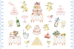 Italian Watercolor Wedding Clipart Set Product Image 7