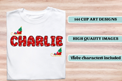 Valentines Day Digital Papers, valentines day doodle letters Product Image 6