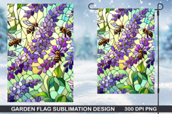 Flowers Garden Flag Sublimation| Summer Garden Flag PNG Product Image 1