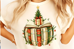 Bookish Christmas PNG Christmas Tree PNG, Christmas Book Product Image 2