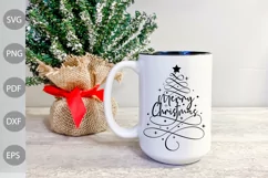 Merry Christmas SVG Design / Christmas Tshirt Design Product Image 3