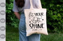 Let Your Light Shine - Christian Quote SVG Design Product Image 3