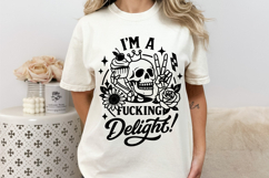Snarky Skeleton PNG SVG Bundle, Sarcastic Skull Trendy PNG Product Image 11
