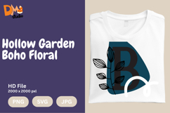 Hollow Garden Boho Floral Monogram Product Image 1