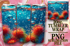 Enchanted days 20oz tumbler wrap, 3D Fruits Product Image 1