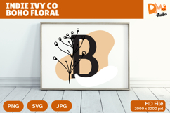 Indie Ivy Co Boho Floral Monogram Product Image 1