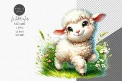 Farm animals clipart, Lamb clipart, Cute animals Product Image 1