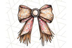 Western Style Bow PNG, Cute Cowboy, Cowgirl Coquette Png Product Image 4