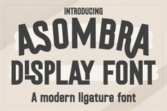 Asombra Font | Sans Font | Tall Font | Cricut Fonts Product Image 1