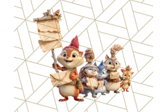 Forest Mail Delivery Clipart PNG, Animal Post Office PNG Product Image 4