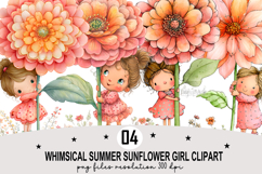 Whimsical Spring Clipart png Whimsical Spring Watercolor png Product Image 1
