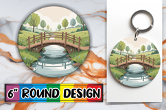 Whimsical Round Design Ornaments, Spring Product Image 1