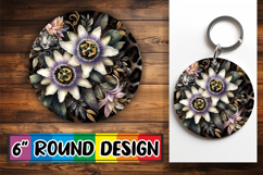 Radiant Round Car Coaster Magic, Leopard Prints Product Image 1