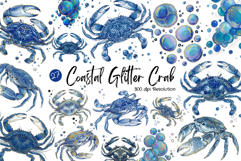 Coastal Glitter Crab PNG Clipart Product Image 1