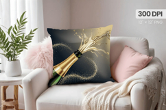 Happy New Year PNG Pillow, Festive New Year's Eve 2026 PNG Product Image 1