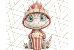 Dinosaur Costume Clipart, Cute Dinos in Halloween Outfits Product Image 4