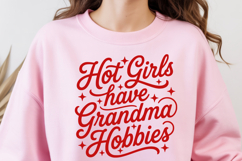 Hot Girls Have Grandma Hobbies PNG and SVG, 9 Colors Product Image 4