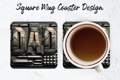 Dad Mug coaster | Coaster | Sublimation Design Product Image 1