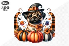 Halloween Dog Sublimation - Clipart PNG Design Product Image 1