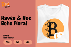 Haven &amp; Hue Boho Floral Monogram Product Image 1