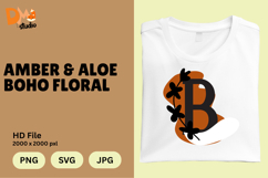 Amber &amp; Aloe Boho Floral Monogram Product Image 1