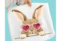 Faux Yarn Easter PNG, Easter Bunny PNG, Faux yarn Bunny PNG Product Image 11