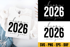 Happy new year, New Years svg, 2026 Svg, New Year Shirt Product Image 1