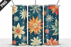 Flowers Tumbler Wrap | Sublimation Design | Tumble PNG Product Image 5