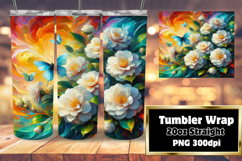 Bespoke 20oz Tumbler Artwork , Flowers Product Image 1