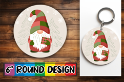 Joyful Coaster Round Design PNG, Gnomes Product Image 1