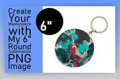 Trendy Keychain Round Design Artwork , Abstract Pattern Product Image 1