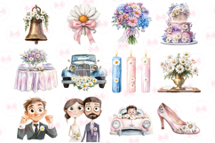 Retro Wedding Day Clipart 38 Product Image 3