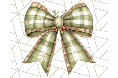 Muted Cozy Christmas Bows PNG Clipart, Winter Holiday Png Product Image 4
