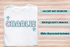 Valentine Alphabet Clip Art, valentines day letters doodle Product Image 6