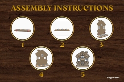 Gingerbread House Candle Holder Laser Cut | Candle Stand Product Image 3