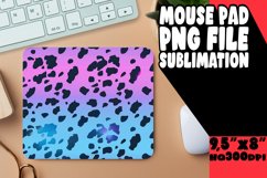 Gradient Leopard Print Art Mouse Pad PNG Product Image 1
