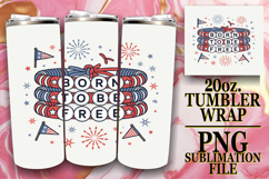 Wholesome joy 20oz tumbler wrap, Patriotic Product Image 1