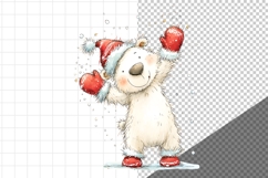 Christmas Polar Bear, Whimsical, Product Image 4