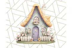 Whimsical Cottagecore Cottage PNG Clipart, Fairy House Png Product Image 4
