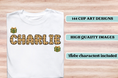 Christmas Alphabet png clipart, christmas doodle letters Product Image 6