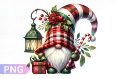 Christmas Gnome Sublimation, Clipart PNG Design Product Image 1