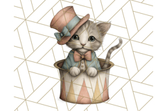 Vintage Carnival Animals Clipart PNG, Retro Circus Elements Product Image 4
