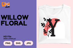 Willow Floral Monogram Product Image 1