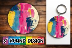 Colorful Abstract Art Round Design PNG Product Image 1