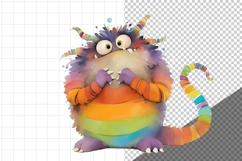 Watercolor Monster, Whimsical, Product Image 3