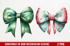 Christmas Tie Bow Sublimation Clipart Product Image 1