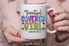 Beautiful covered girl psalm 91:4 PNG Product Image 1