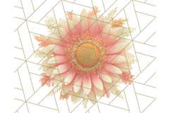Fall Foliage Clipart PNG, Pink and Green Leaves Product Image 4