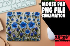 Blossom Infusion: 3D Embroidered Sublimation Mouse Pad Product Image 1